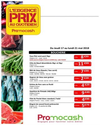 Exigence prix semaine 20