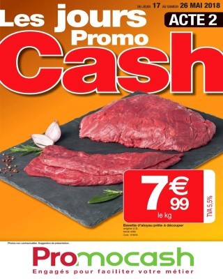 Les Jours PromoCash N 10 Acte 2 du 17 au 26 mai 2018