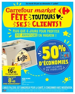 Carrefour market fete toujours ses clients