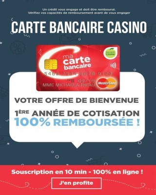 Carte bancaire Casino - Votre offre de bienvenue