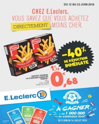 Chez E.Leclerc vous savez que vous achetez directement moins cher