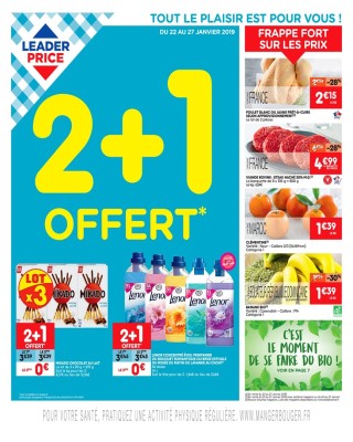 2+1 offert Leader Price - Catalogue Leader Price