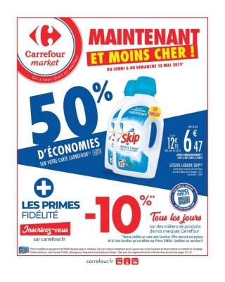 Carrefour Market Maintenant et moins cher 50% d economies - Catalogue ...